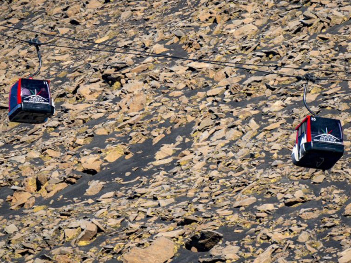 Etna panoramico in funivia: biglietto A/R fino a 2500 m