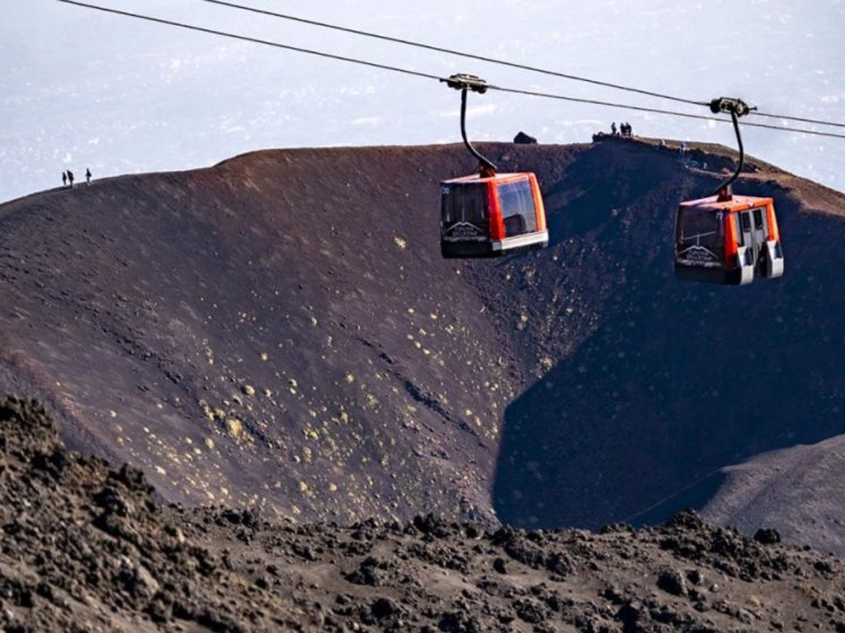 Etna panoramico in funivia: biglietto A/R fino a 2500 m